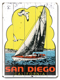 San Diego Sailing Wood Sign