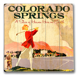 Colorado Springs Wood Sign