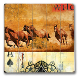 Aces Wild Wood Sign