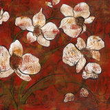 Orchids and Scarlet I Prints by Katrina Craven