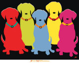 Five Labs Prints by Jim Williams
