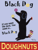 Black Dog Doughnuts Posters av Ken Bailey