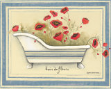 Bain de Fleurs Art by Lynne Andrews