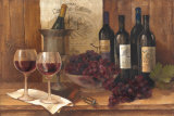Vintage Wine Print by Albena Hristova