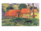 Pueblo de Tahití Lámina giclée por Paul Gauguin Pueblo de Tahití Lámina giclée por Paul Gauguin