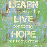 Learn Live Hope Reprodukcje autor Louise Carey