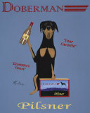 Doberman Pilsner Posters av Ken Bailey