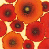 Two Orange Prints by Shirley Novak
