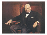 Sir Winston Churchill Giclée-Druck von Arthur Pan