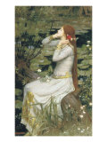 Ophélie reproduction procédé giclée par John William Waterhouse