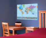 World Map Wall Decal