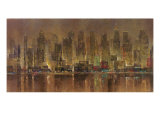 City Lights Giclee Print by Michael Longo