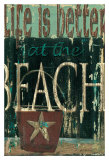 Rustic Beach Poster par Grace Pullen