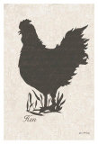 Rooster Silhouette I Prints by Grace Pullen