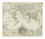 Composite: World or Terraqueous Globe, c.1787 Posters by Samuel Dunn