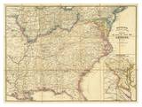 Map of the Seat of Civil War In America, c.1862 Posters Map of the Seat of Civil War In America, c.1862 Posters