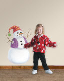 Build Your Own Snowman Wall Decal