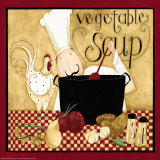 Kitchen Favorites: Vegetable Soup Poster by Dan Dipaolo