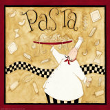 Kitchen Favorites: Pasta Poster von Dan Dipaolo