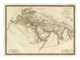 Monde Connu des Anciens, c.1821 Prints by Adrien Hubert Brue