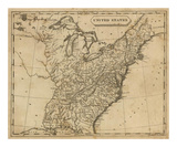 United States, c.1812 Poster par Aaron Arrowsmith