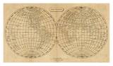 The World, c.1812 Affiche par Aaron Arrowsmith