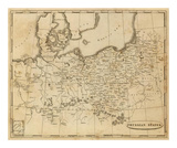 Prussian States, c.1812 Poster par Aaron Arrowsmith