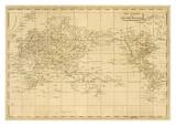 World Mercator's Projection, c.1812 Posters par Aaron Arrowsmith