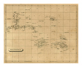 Polynesia, c.1812 Poster von Aaron Arrowsmith