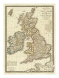 Iles Britanniques, c.1828 Prints by Adrien Hubert Brue