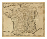 France, c.1812 Posters by Aaron Arrowsmith
