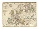 L'Europe sous l'Empire de Charlemagne, c.1826 Prints by Adrien Hubert Brue