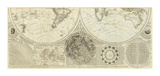 General Map of the World, or Terraqueous Globe, c.1787 Prints by Samuel Dunn