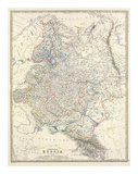 Russia, European, c.1861 Prints by Alexander Keith Johnston