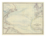 North Atlantic Ocean, c.1861 Art par Alexander Keith Johnston
