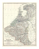 Belgium, Netherlands, c.1861 Prints by Alexander Keith Johnston