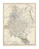 Russia, European, c.1861 Affiches par Alexander Keith Johnston