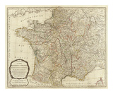 New Map of the Kingdom of France, c.1790 Posters by Thomas Kitchin