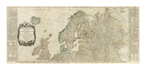 Northern Europe Divided into its Empires, Kingdoms, States, Republics, c.1787 Prints by Thomas Kitchin