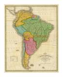Map of South America, c.1826 Póster por Anthony Finley Map of South America, c.1826 Póster por Anthony Finley
