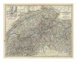 Switzerland, Savoy, Piedmont, c.1861 Print by Alexander Keith Johnston