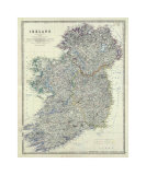 Ireland, c.1861 Affiches par Alexander Keith Johnston