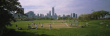 Group of People Playing Baseball in a Park, Grant Park, Chicago, Cook County, Illinois, USA Photographic Print by  Panoramic Images