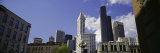 Low Angle View of a Tower with Skyscrapers in a City, Smith Tower, Pioneer Square, Seattle Photographic Print by  Panoramic Images