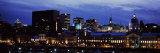 Buildings in a City Lit Up at Night, Bonsecours Market, City Hall, Montreal, Quebec, Canada Photographic Print by  Panoramic Images