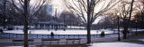 Group of People in a Public Park, Frog Pond Skating Rink, Boston Common, Boston, Suffolk County Photographic Print by  Panoramic Images