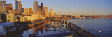 Buildings at the Waterfront, Elliott Bay, Bell Harbor Marina, Seattle, King County Photographic Print by  Panoramic Images