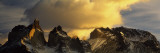 Clouds over Mountains, Torres Del Paine, Torres Del Paine National Park, Chile Photographic Print by  Panoramic Images
