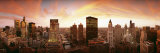 Sunset Skyline Chicago Il, USA Photographic Print by  Panoramic Images