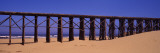 Footbridge on the Beach, Pudding Creek Bridge, Fort Bragg, Mendocino, Mendocino County Photographic Print by  Panoramic Images